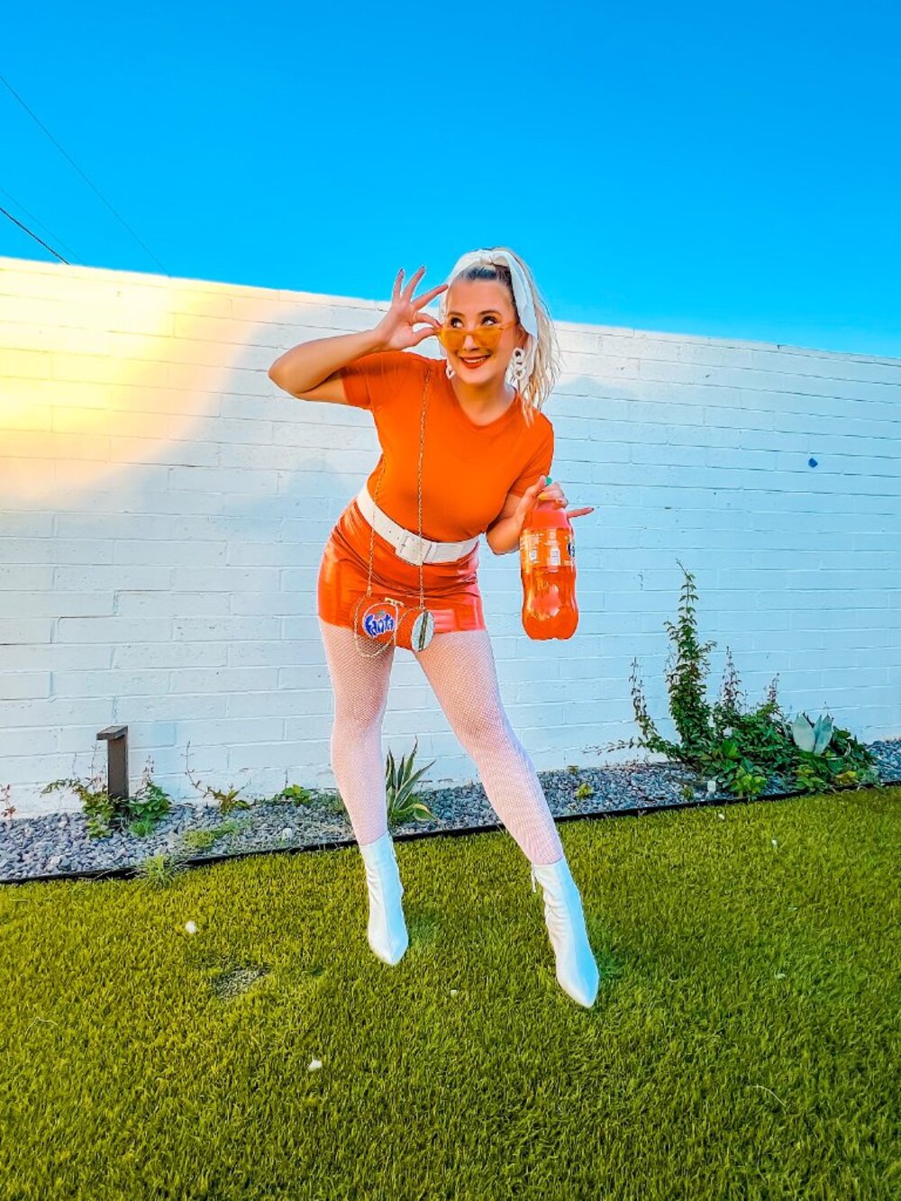 Rhinestone Orange Fanta Can Purse - Picture 2 of 6